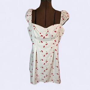 Cider cherry print mini babydoll women's XL